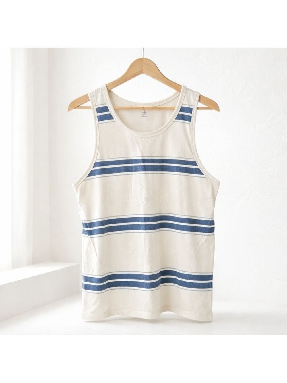 5/$25 Old Navy Striped Tank Top Men’s Medium Blue & White Casual Summer Tank